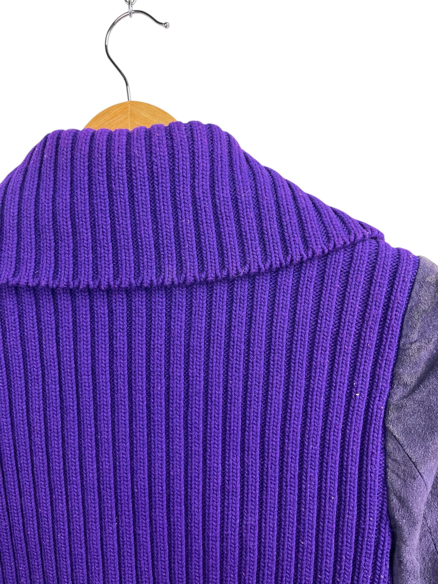 Sisley purple suede jacket Size XS