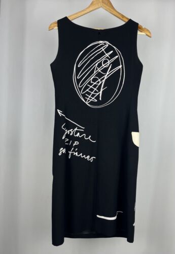 Moschino Couture! black dress UK10 Perfect condition