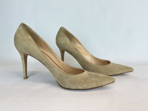 Gianvito Rossi High Heels - Cream Suede - Great Condition - UK Size 7 with box