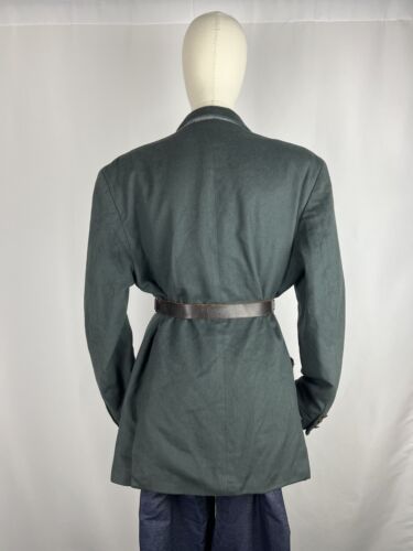 Wool & cashmere green coat made in Italy size one size