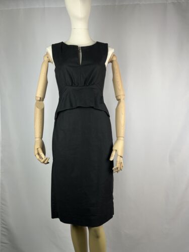 Schumacher Linen Black Dress with Zip - Size S - Great Condition