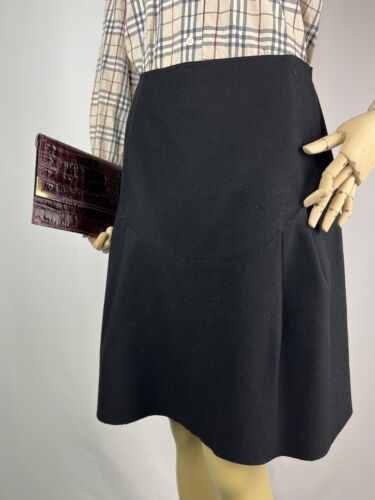 Miu Miu Wool Mini Skirt with Pleats - W30 L20 - Good Condition