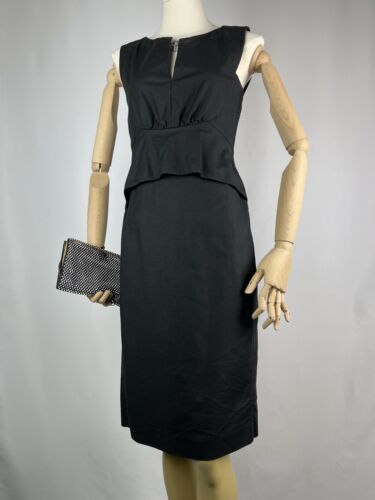 Schumacher Linen Black Dress with Zip - Size S - Great Condition