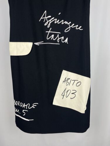 Moschino Couture! black dress UK10 Perfect condition