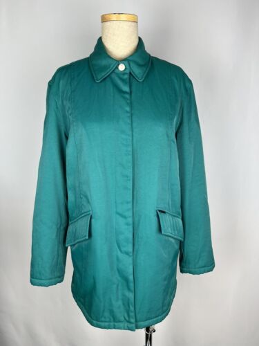 Thomas Burberry Authentic Vintage Green Jacket - Size M - Great Condition