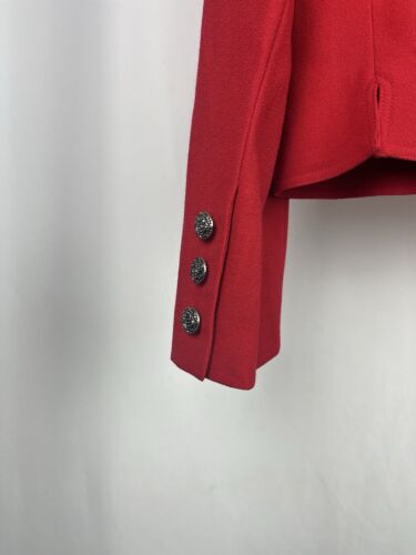 Jaeger pure new wool red blazer UK 10