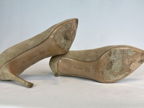 Gianvito Rossi High Heels - Cream Suede - Great Condition - UK Size 7 with box