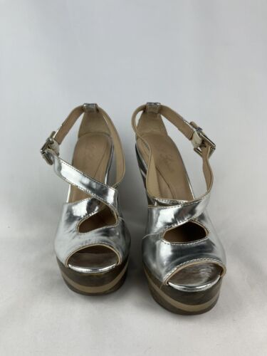 All Saints Silver heels- UK Size 7 - Great Condition