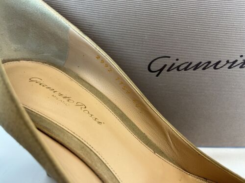 Gianvito Rossi High Heels - Cream Suede - Great Condition - UK Size 7 with box