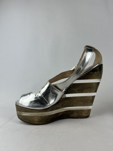 All Saints Silver heels- UK Size 7 - Great Condition