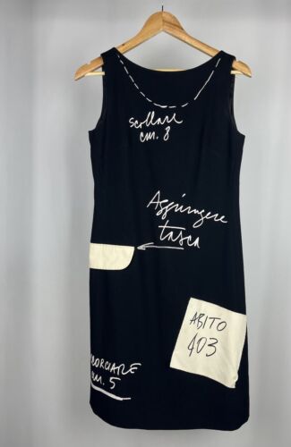 Moschino Couture! black dress UK10 Perfect condition