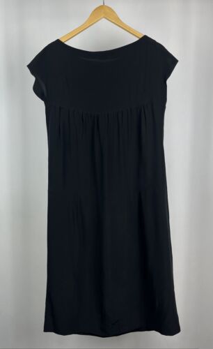 MIU MIU 100% silk black dress UK10