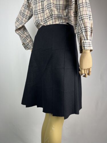 Miu Miu Wool Mini Skirt with Pleats - W30 L20 - Good Condition