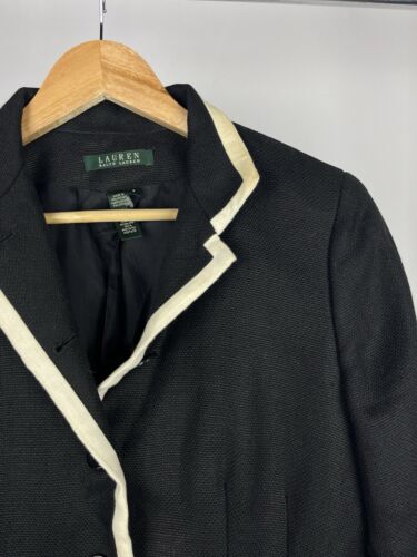 Ralph Lauren 100% Linen black blazer size 6