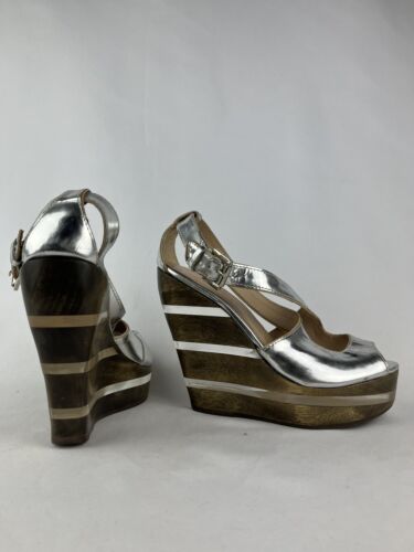 All Saints Silver heels- UK Size 7 - Great Condition