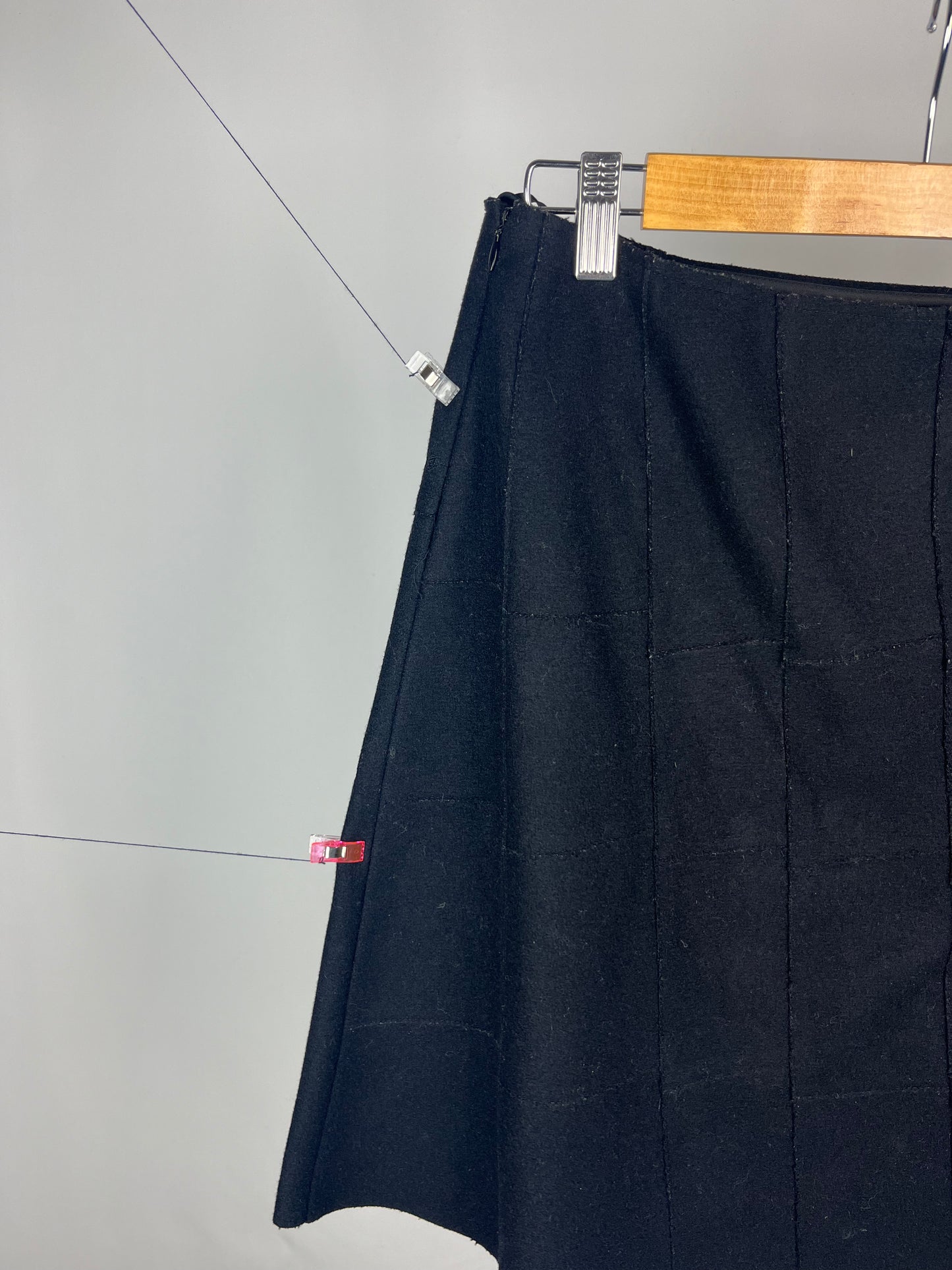 Miu Miu black low waist skirt