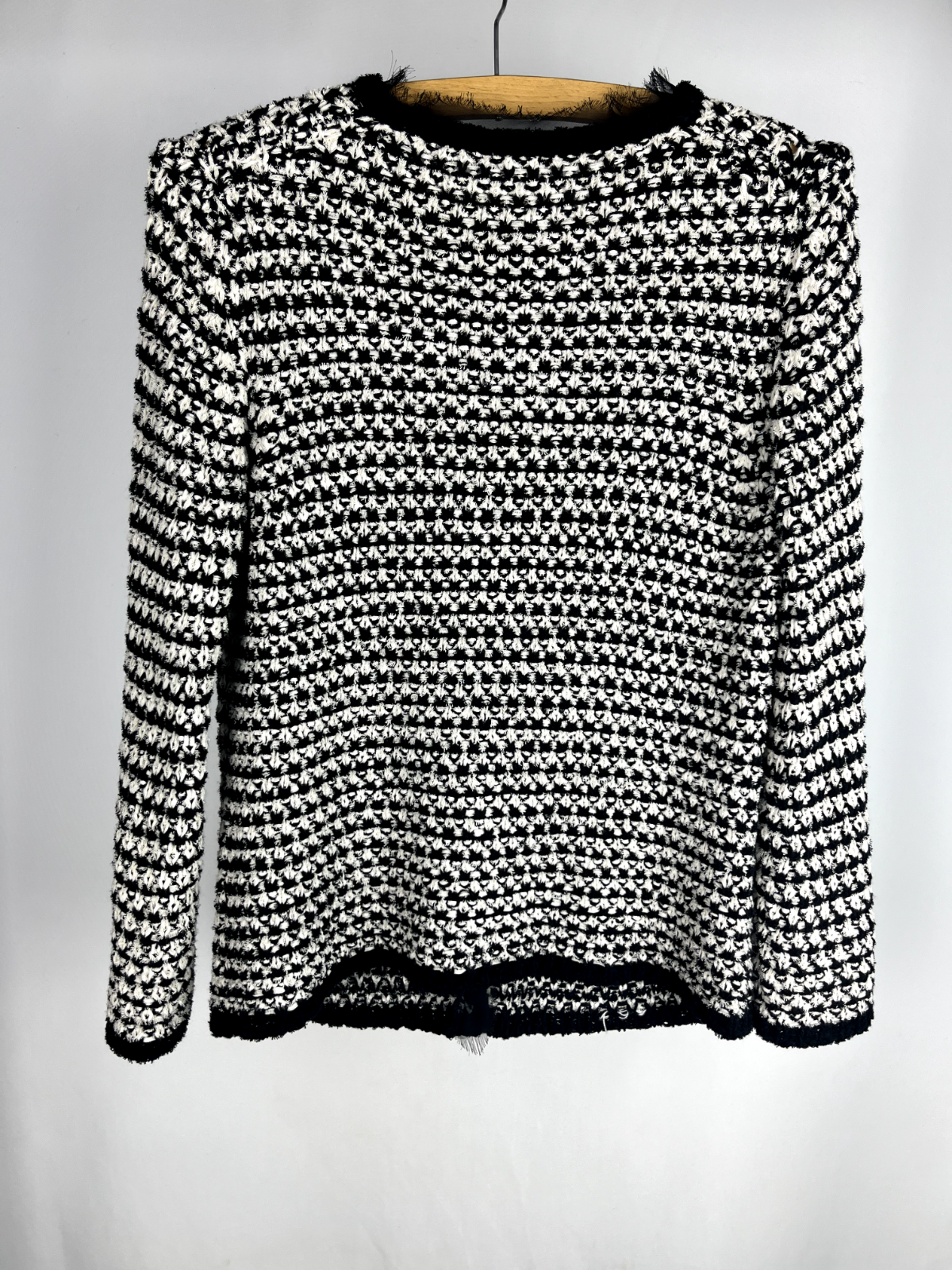 Black and white knitted jacket Size S Great condition