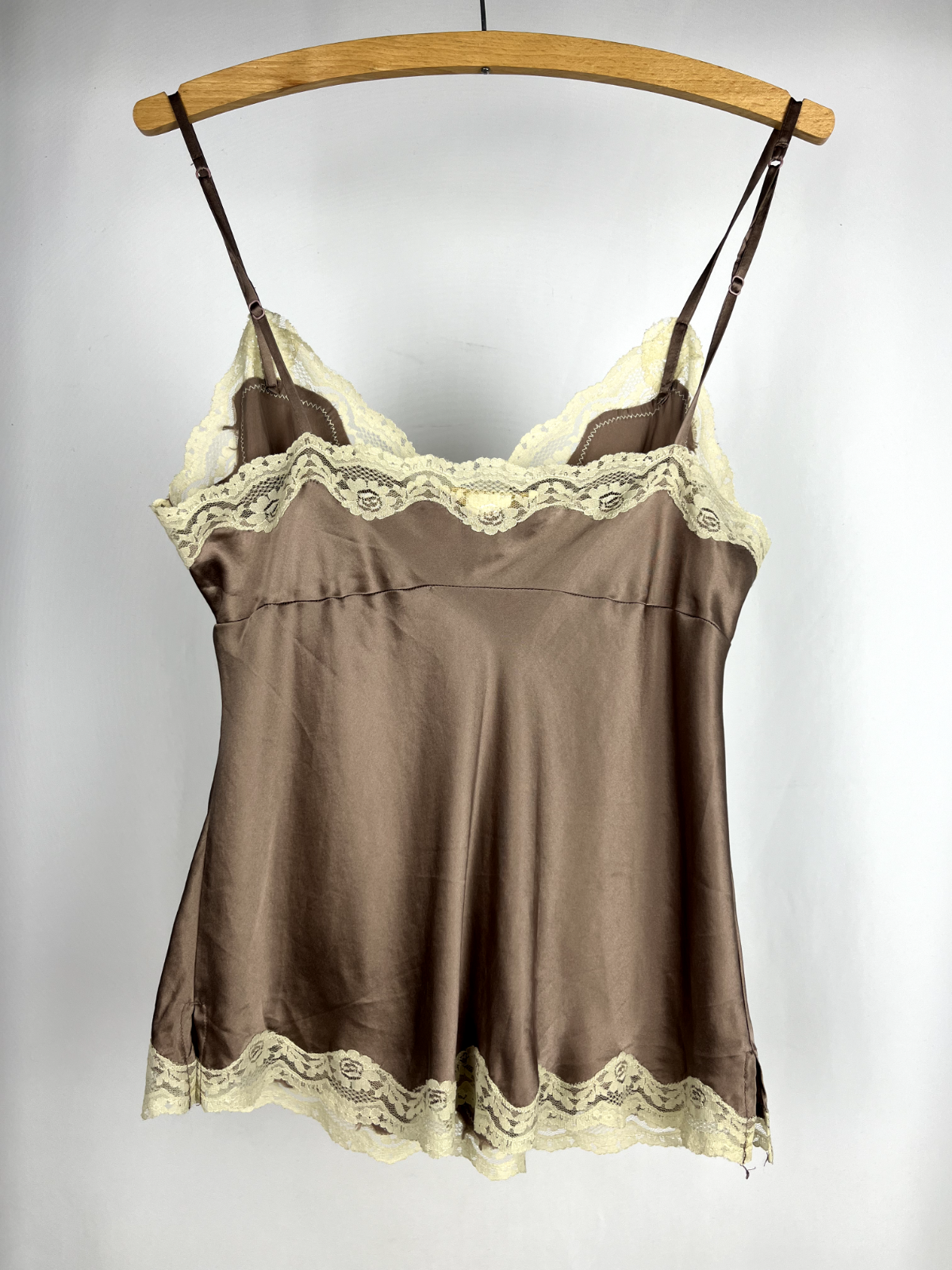 Gold Hawk brown camisole 100% silk size M