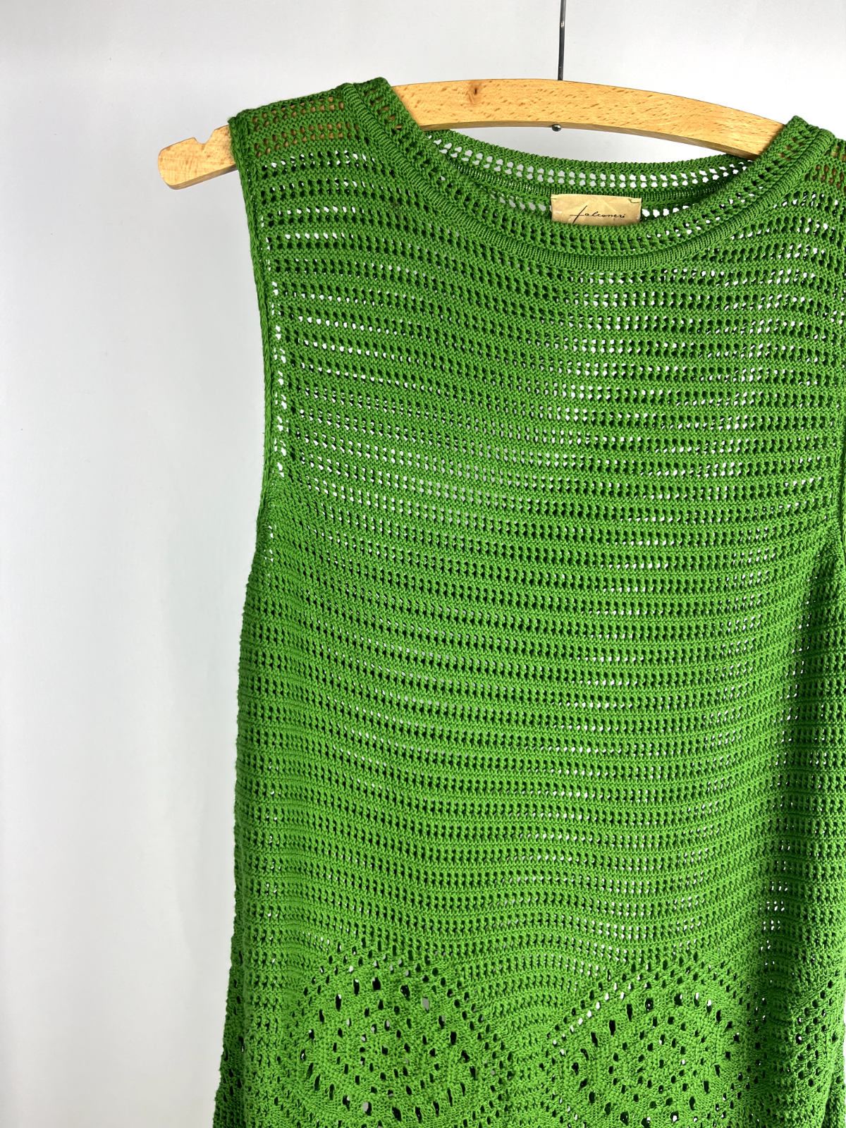 Falconeri green knitted dress + jacket Size M