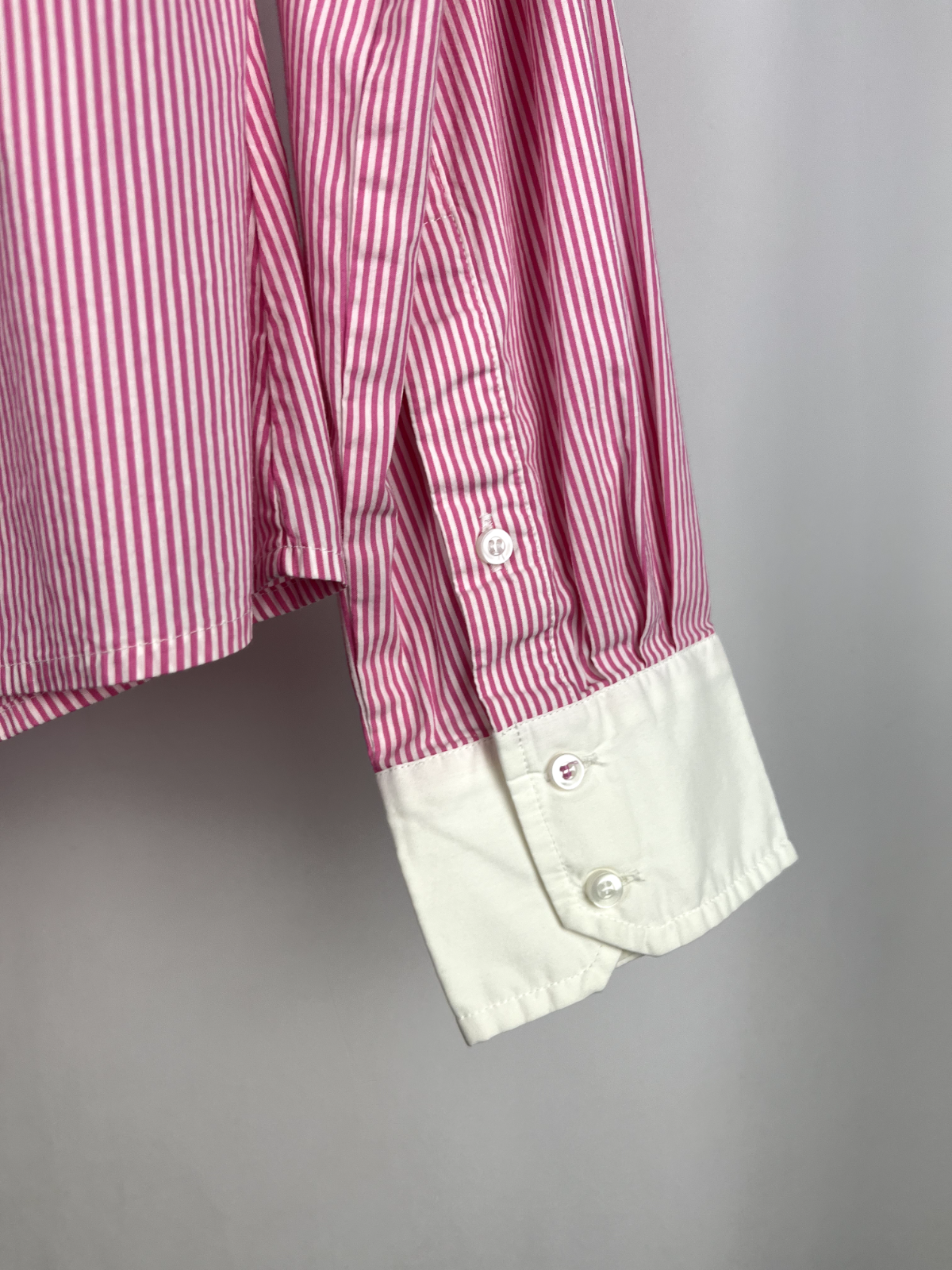 Manoukian striped pink shirt Size M