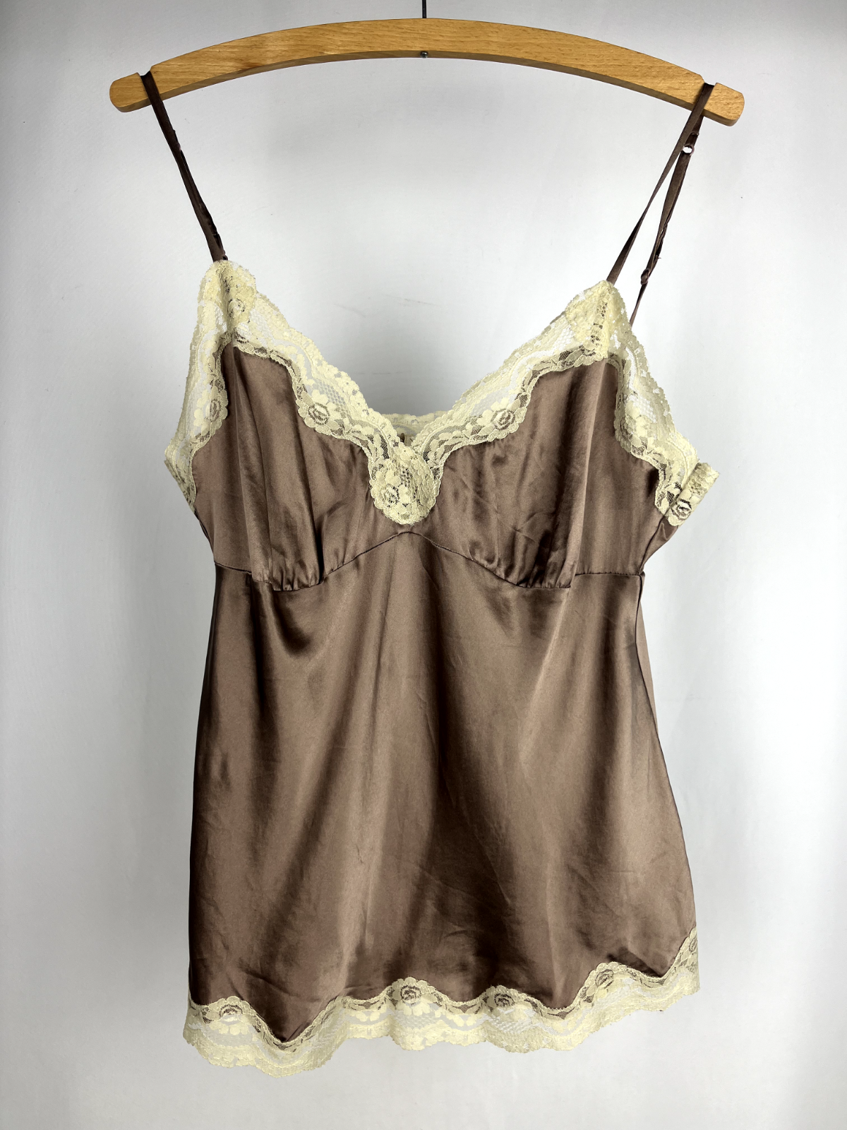 Gold Hawk brown camisole 100% silk size M