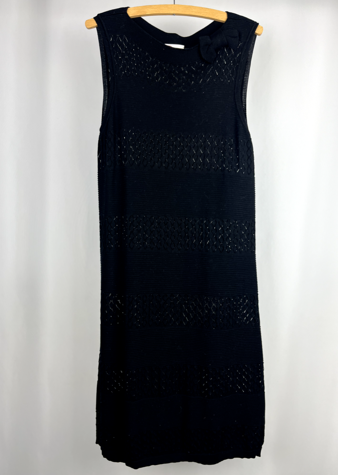 Red Valentino knitted black dress Size L