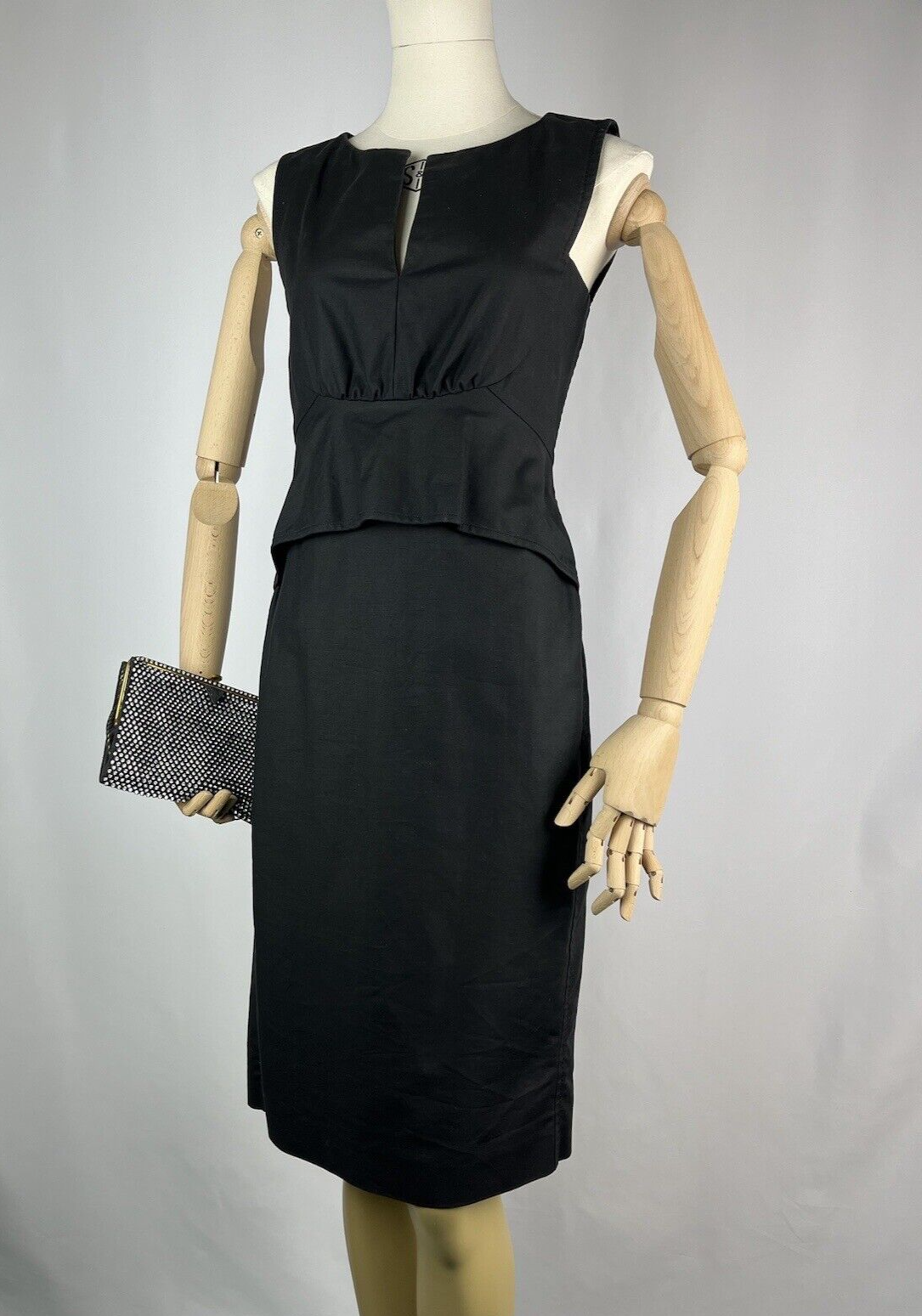 Schumacher Linen Black Dress with Zip - Size S - Great Condition