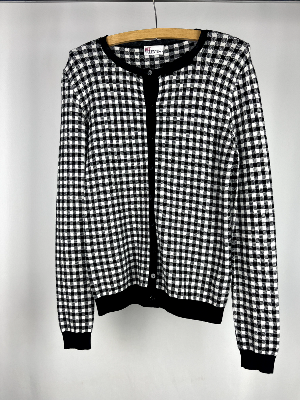 Red Valentino Gingham Print Jacket Size M perfect condition