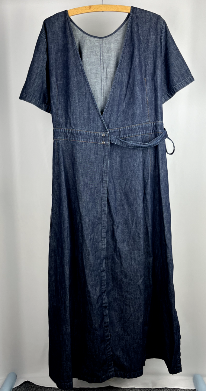 Weekend MaxMara denim wrap up dress UK12