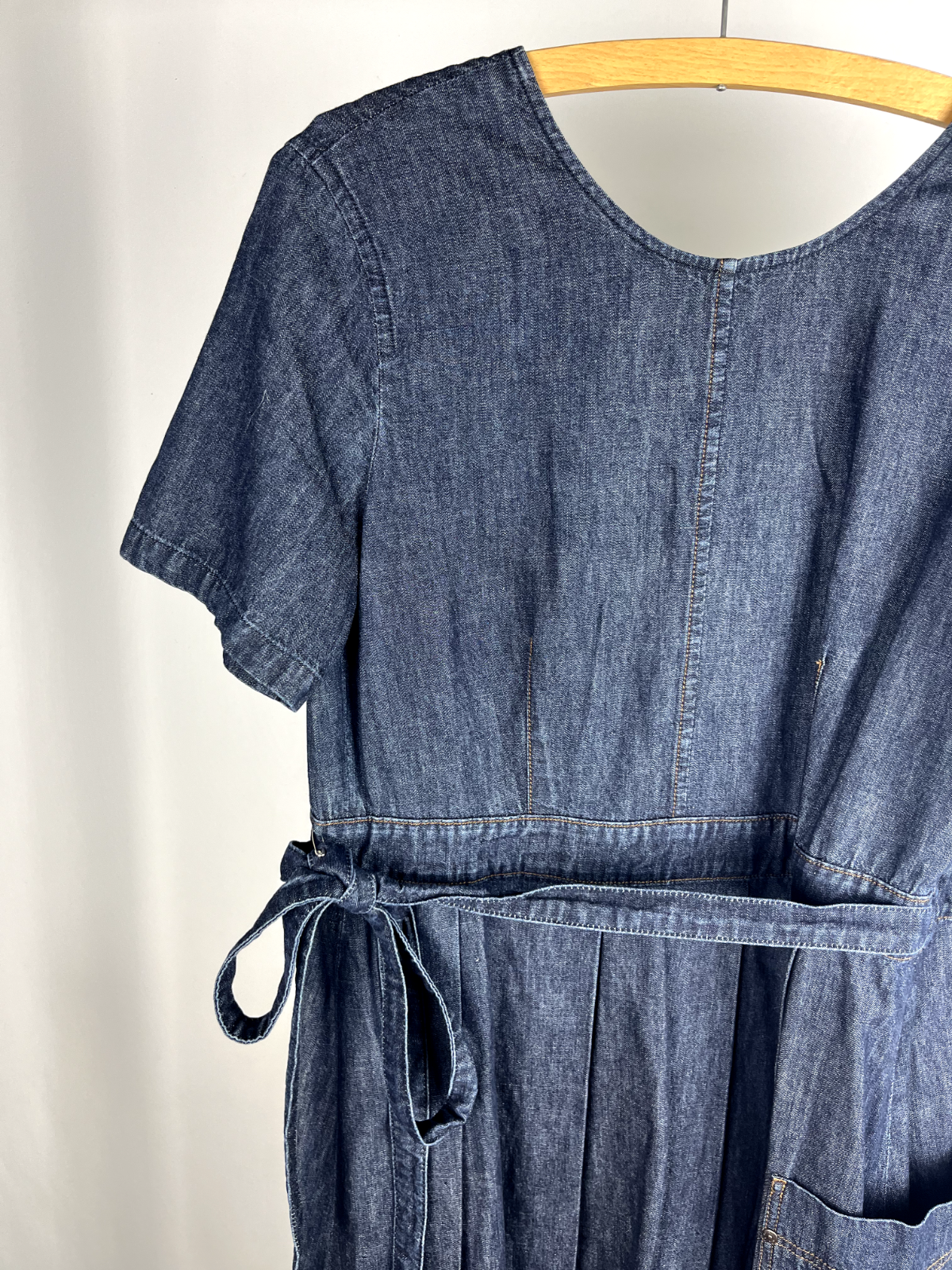 Weekend MaxMara denim wrap up dress UK12