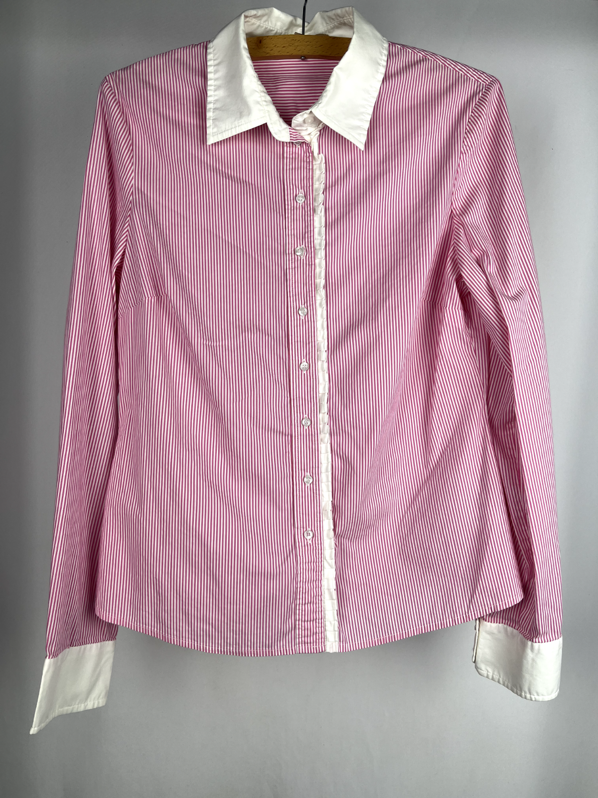 Manoukian striped pink shirt Size M