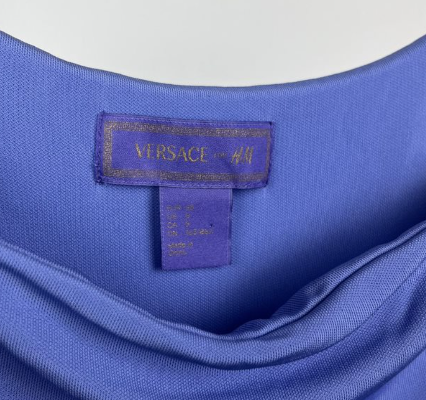 Versace x H&M Medusa blue top size S/M