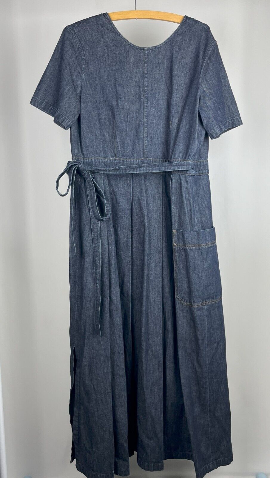 Weekend MaxMara denim wrap up dress UK12