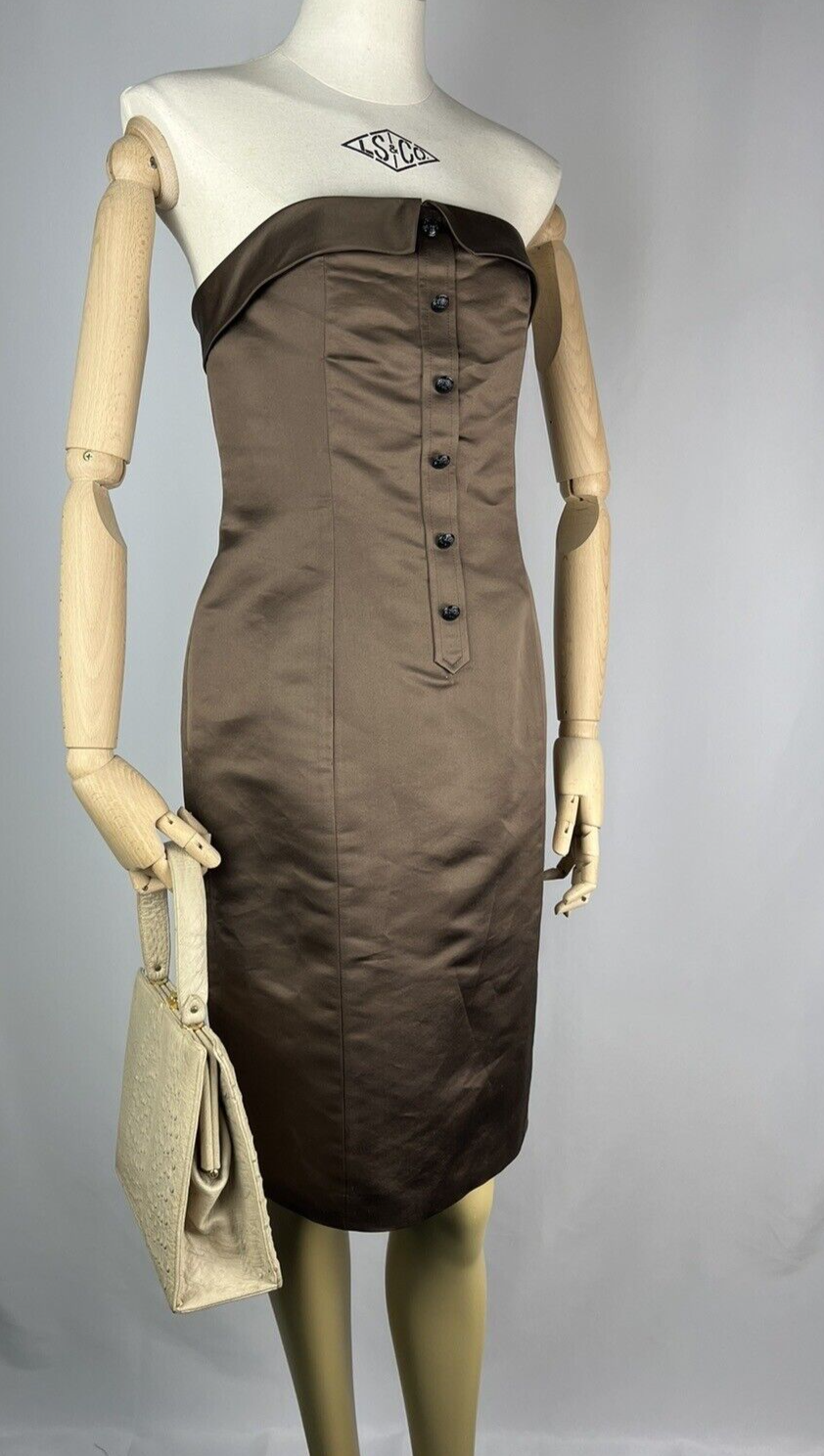 Paul & Joe Silk Strapless Dress - Size S - Great Condition W30inch, L32inch.