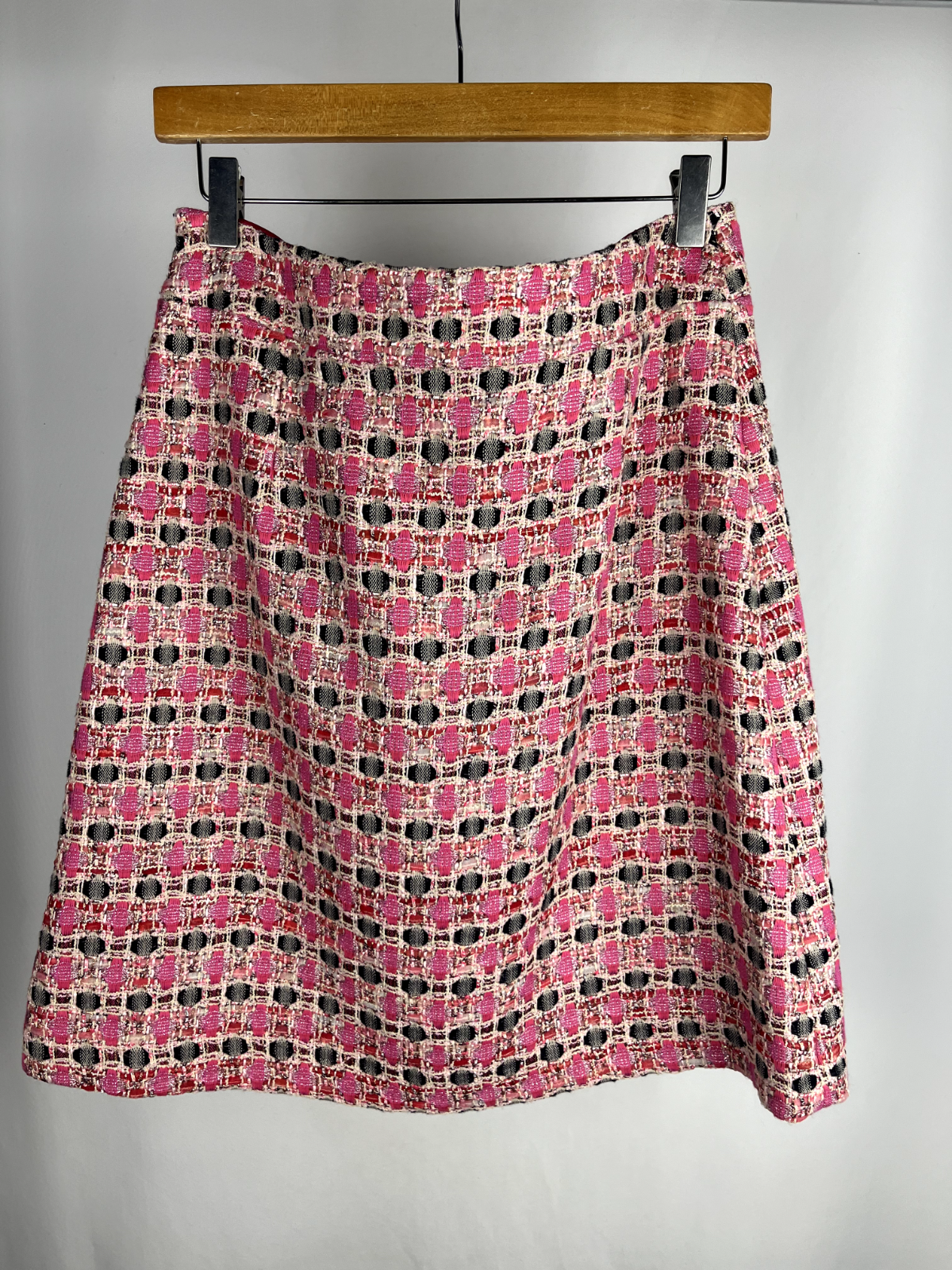 Jigsaw pink twill skirt W30 L21