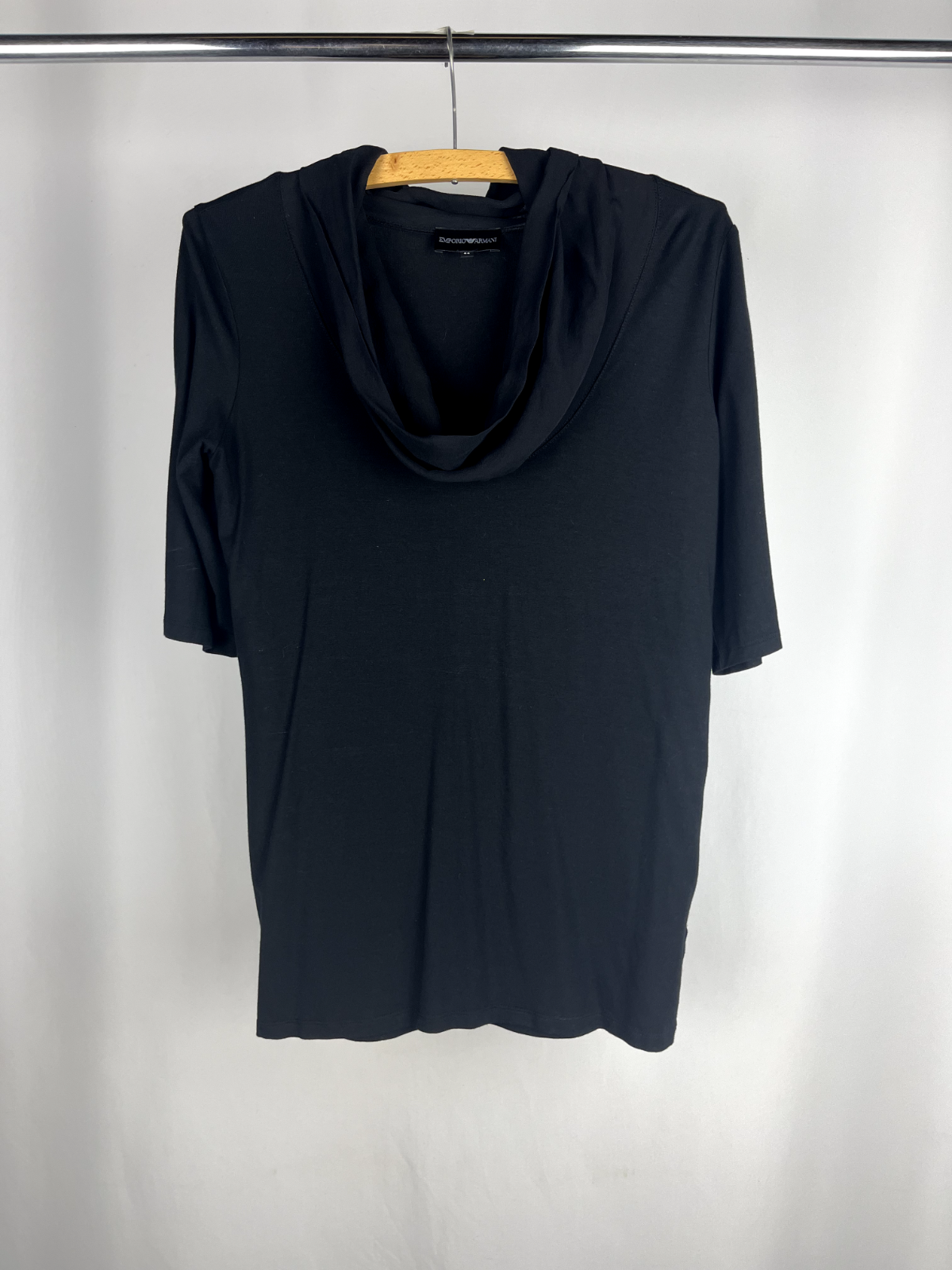 Emporio Armani collared black top Size 44