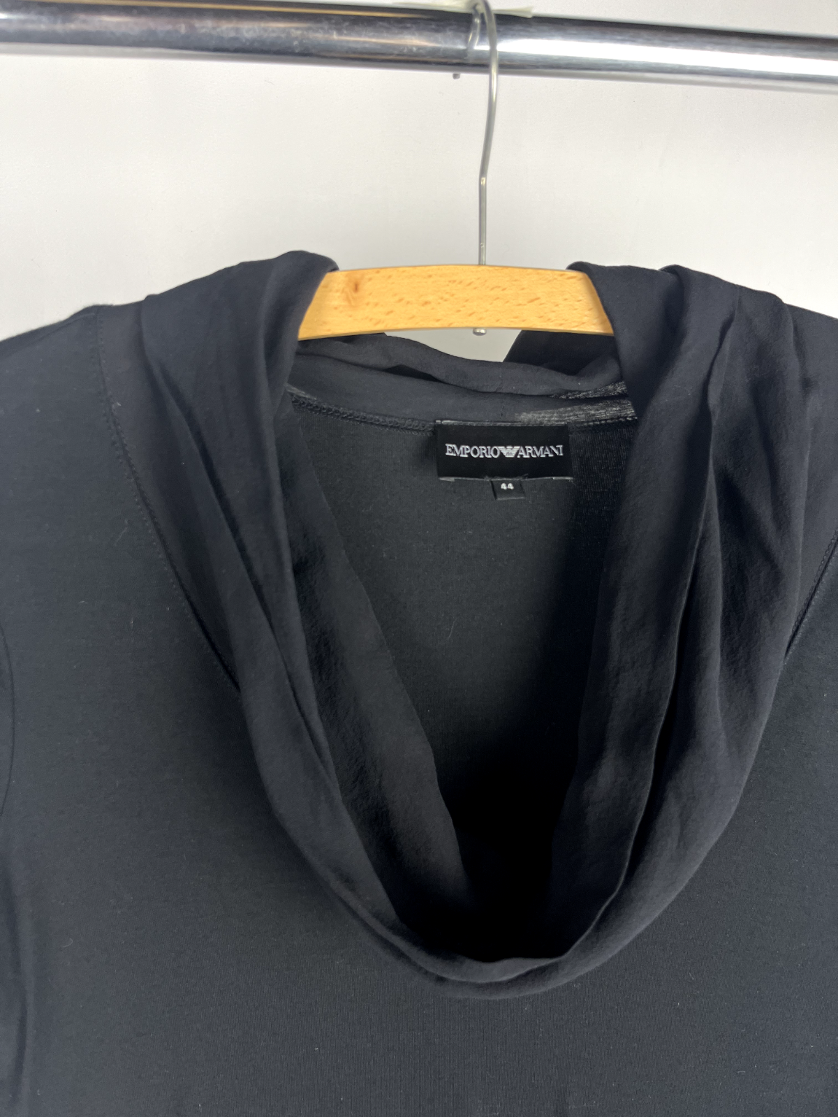 Emporio Armani collared black top Size 44