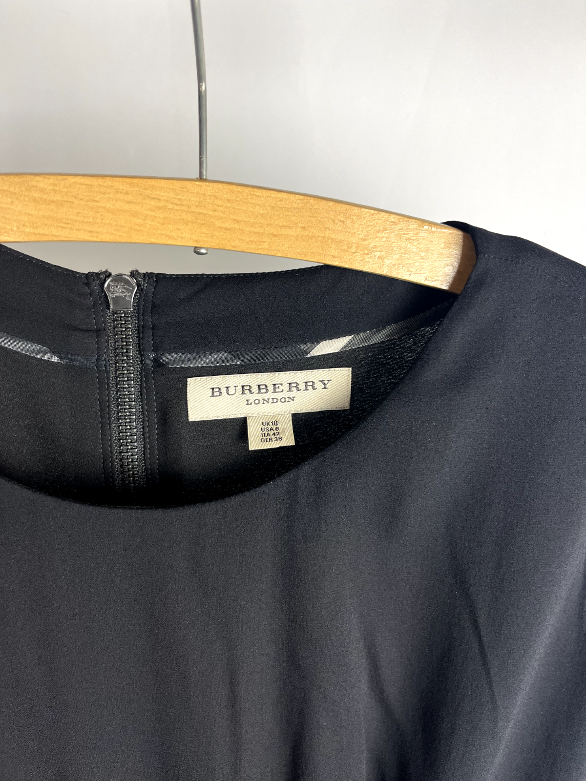 Burberry London black dress UK 10 Perfect Condition