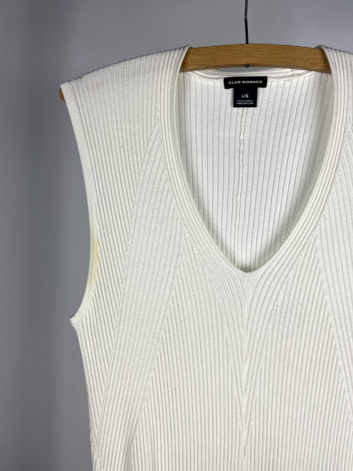 Club Monaco white knitted dress Size L