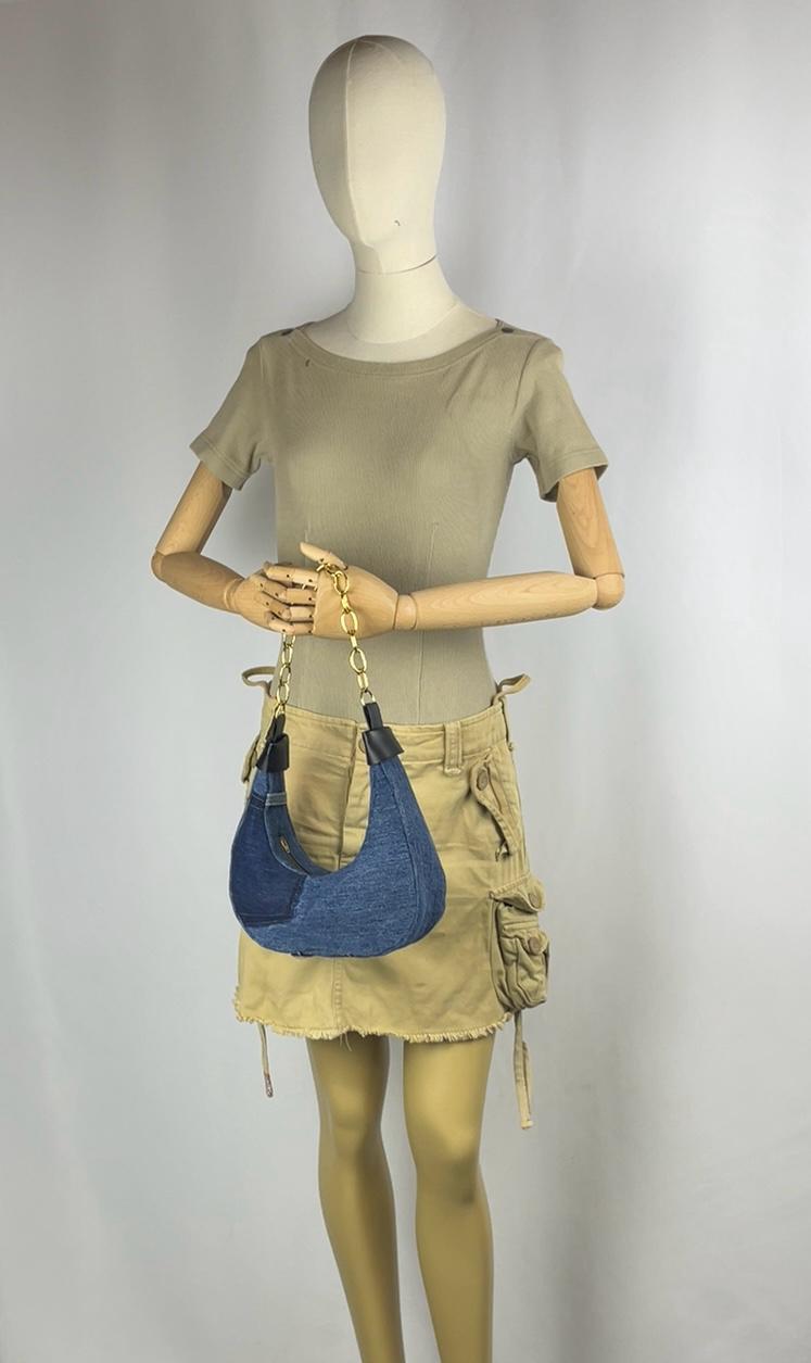 Mezzaluna SummerCloud denim bag