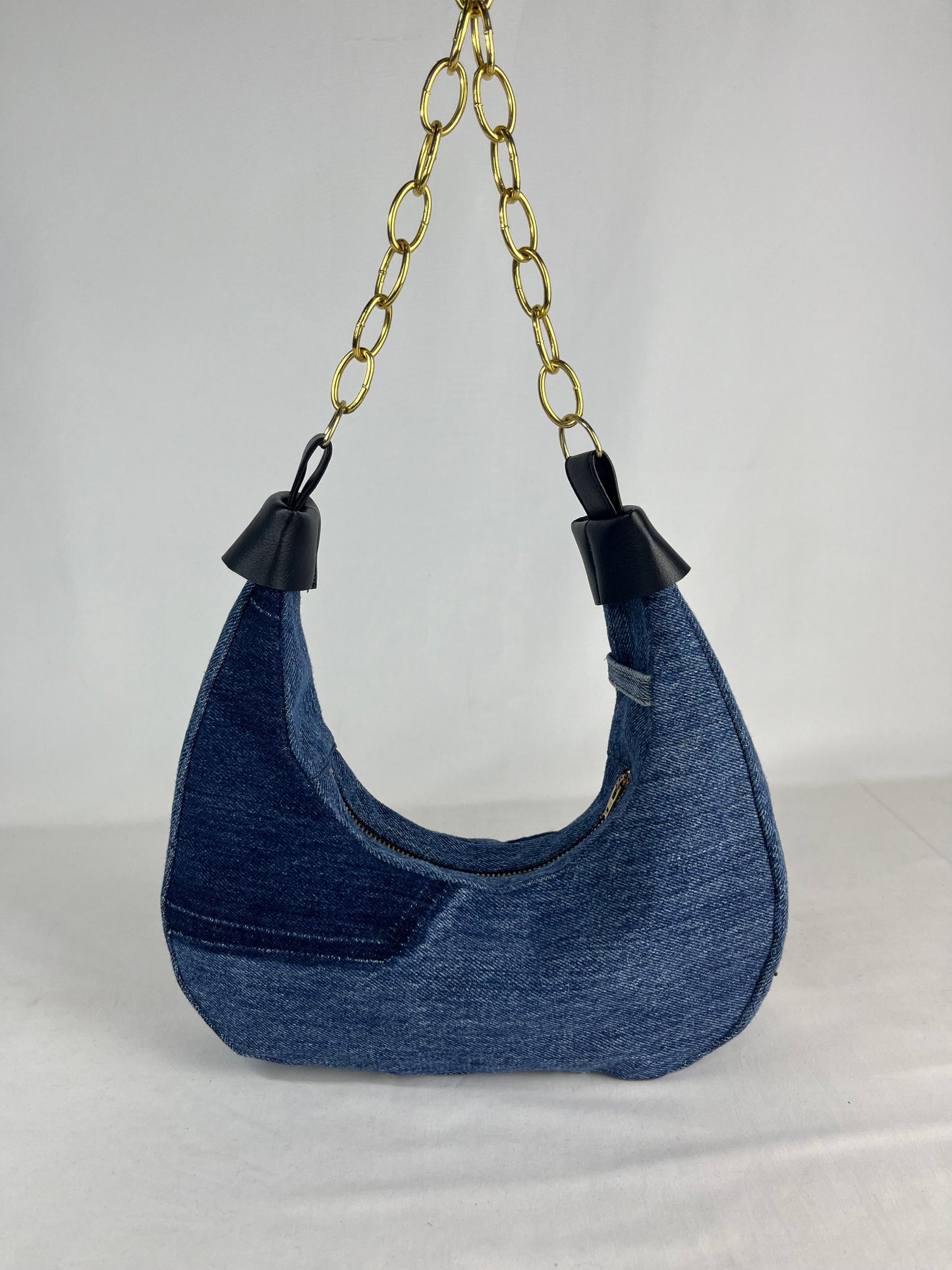 Mezzaluna Bluewave denim bag