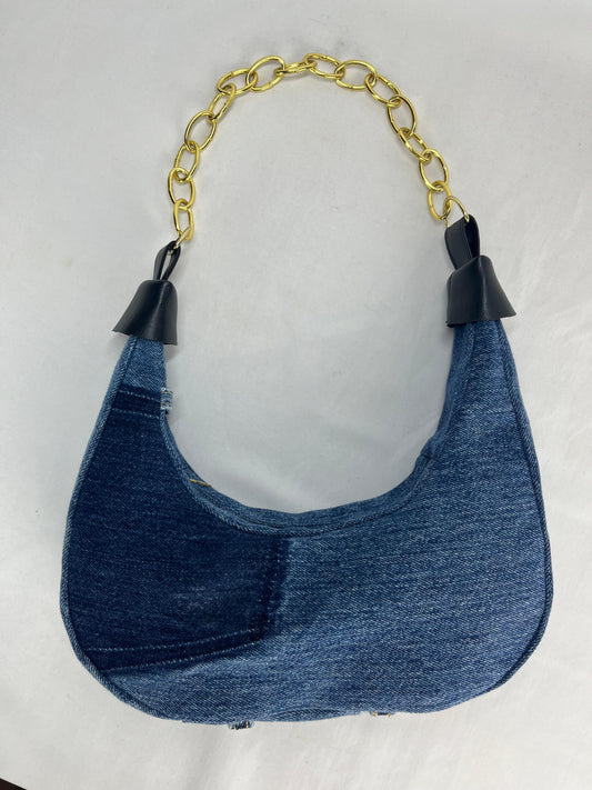 Mezzaluna Bluewave denim bag