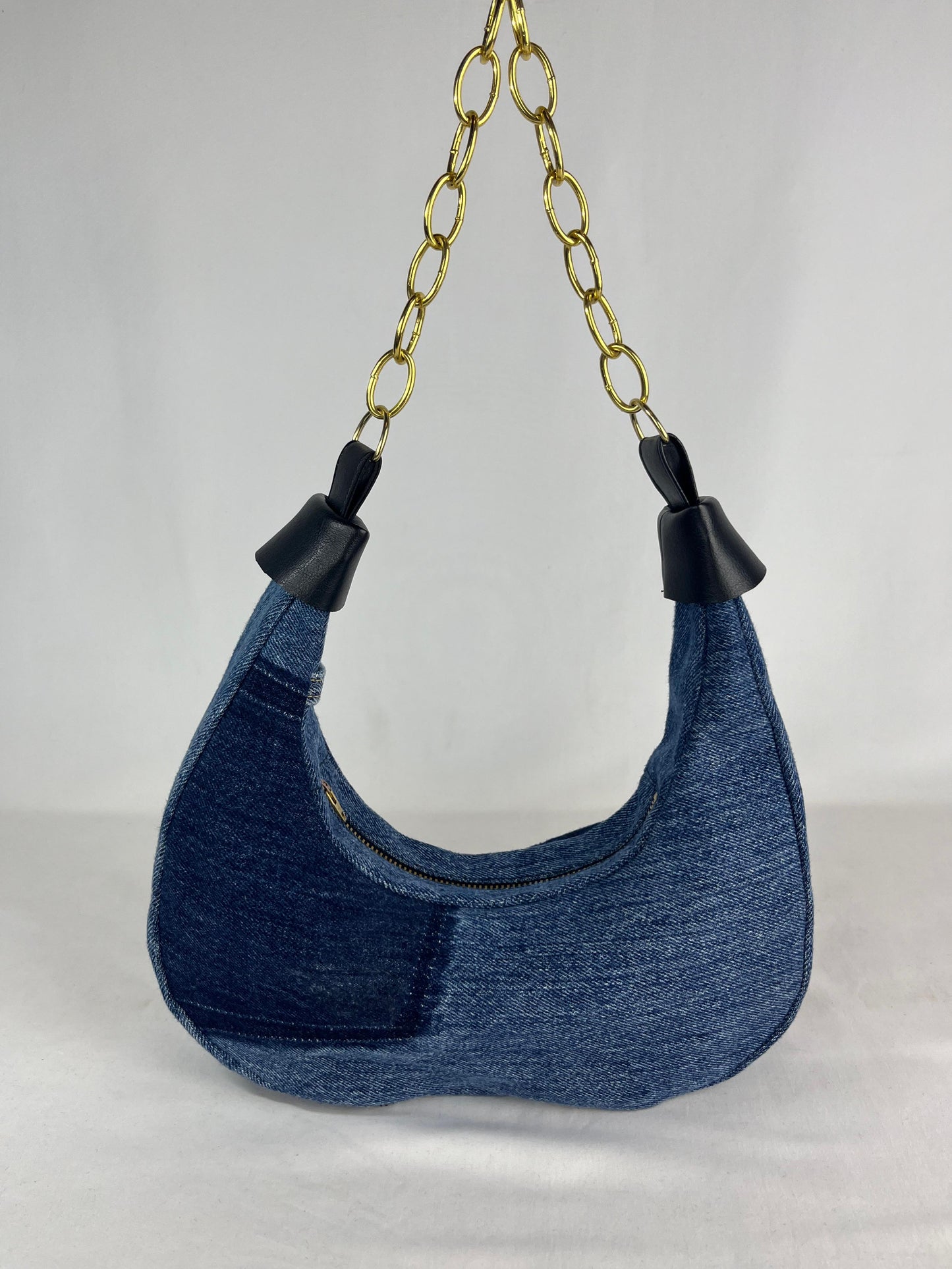 Mezzaluna Bluewave denim bag