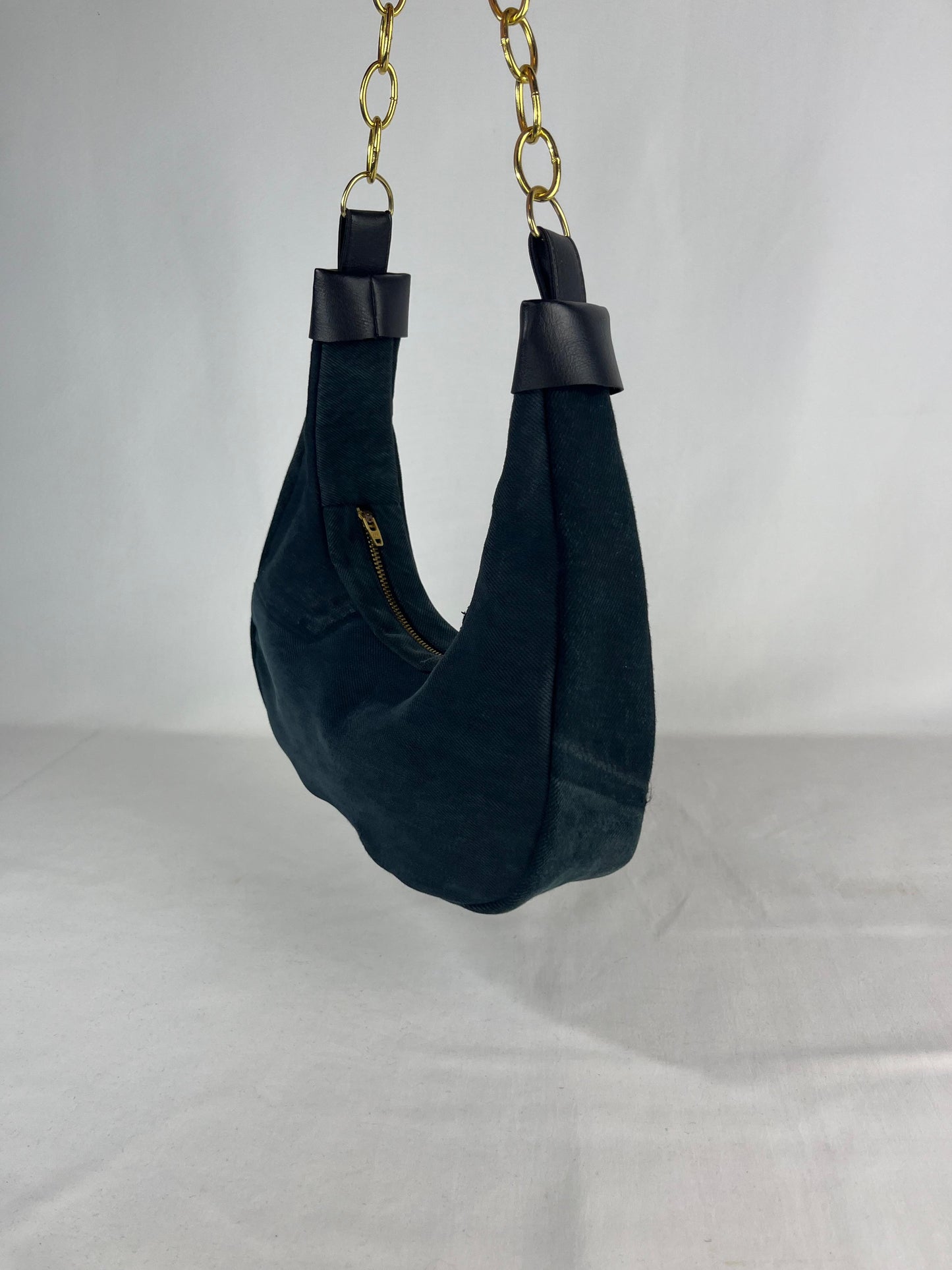 Mezzaluna DarkTwilight denim bag